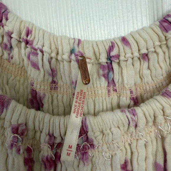 Free People Free People Azure Floral Midi Dress | Size Medium - Picture 2 of 10